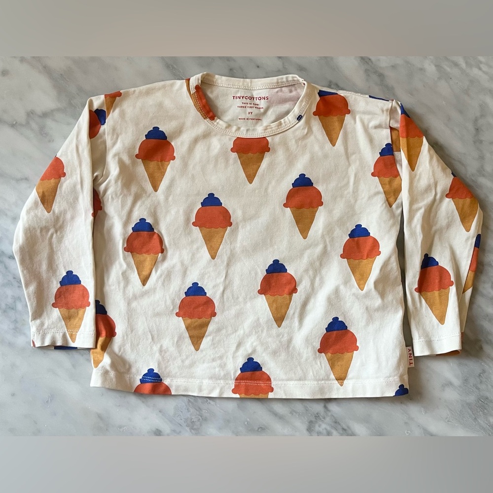 Tiny Cottons ice cream cone graphic tee